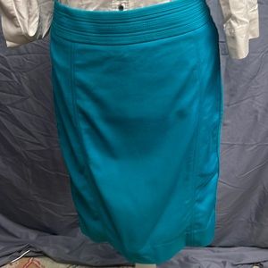 Teal pencil skirt